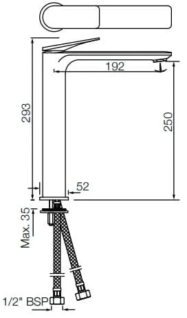 Ảnh Vòi chậu nóng lạnh Jaquar LAG-GBP-91023BWFV 2