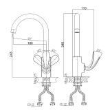 Vòi rửa bát nóng lạnh D&K DK1022441 2