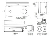 Vòi chậu gắn tường Jaquar KUP-SSF-35233NKPMV 2