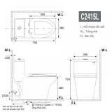 Bồn cầu 1 khối D&K DK-C2415L 2
